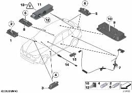 VARIOUS LAMPS diagram for BMW X1 E84 20i
