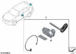 Sistema uniforme de cerrojos diagram for BMW X6 F16 35iX