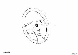 M Leder-Sportlenkrad II diagram for BMW 7 Series E32 750iL