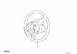 Couronne de volant bois-cuir diagram for BMW 5 Series E39 525td