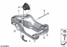 Şanzıman bağlantısı diagram for BMW X6 F16 30dX