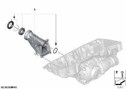 FRONT DIFFERENTIAL MOUNT diagram for BMW X5 F15 30dX