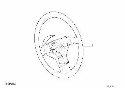 Couronne en bois pour volant III diagram for BMW 5 Series E39 525td