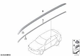 ROOF MOULDING/ROOF RAIL diagram for BMW X5 M F85 X5 M