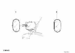 Rétroviseur extérieur mode remorque diagram for BMW 5 Series E39 525td