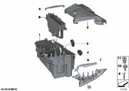 CONTROL UNIT BOX diagram for BMW X5 F15 25d