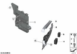 Aggregatensteun en bevestigingsdelen diagram for BMW X6 F16 35iX