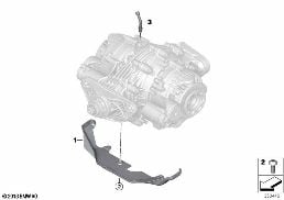 Zadní rozvodovka QMV montážní díly diagram for BMW X6 F16 35iX