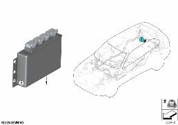 Zadní rozvodovka QMV řídicí jednotka diagram for BMW X6 F16 35iX