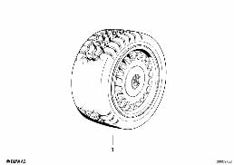 Winterkomplettrad BMW Styling diagram for BMW 7 Series E32 750iL