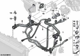 COOLING SYSTEM COOLANT HOSES