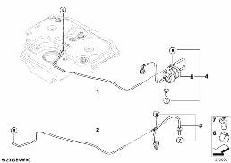 Filtre SCR / conduites diagram for BMW 3 Series E90 LCI 335d