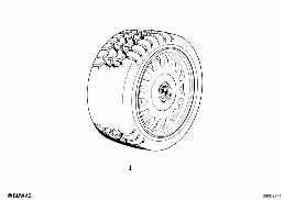 Compleet winterwiel BMW Styling diagram for BMW 5 Series E34 525ix
