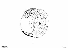 WINTER COMPLETE WHEEL M SYSTEM II diagram for BMW 5 Series E34 M5