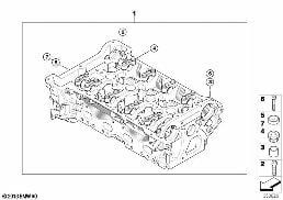 실린더 헤드 diagram for BMW MINI Clubman R55 Coop.S JCW
