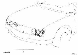 HEADLIGHT CLEANING SYSTEM diagram for BMW 3 Series E30 320i