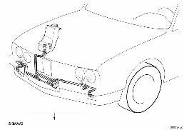 RETROFIT KIT, HEADLIGHT CLEANING SYSTEM diagram for BMW 7 Series E38 740i
