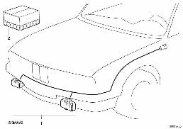 FOG LIGHTS diagram for BMW 3 Series E30 320i