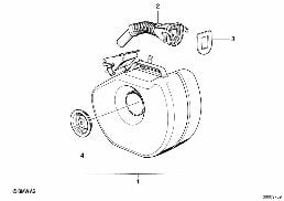 Bidon de carburant diagram for BMW 5 Series E39 525td