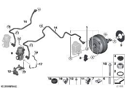 POWER BRAKE diagram for BMW i8 I12 i8