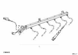 IGNITION HARNESS WITH MARTEN REPELLER diagram for BMW 8 Series E31 850Ci