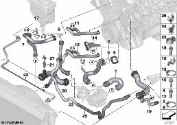 COOLING SYSTEM COOLANT HOSES