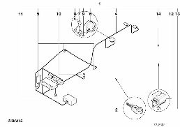 Alarmsysteem diagram for BMW 5 Series E39 528i