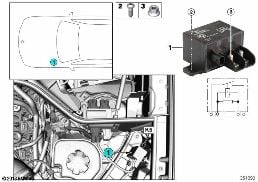 RELAY FOR ELECTRIC FAN MOTOR, K5 diagram for BMW X5 F15 30dX