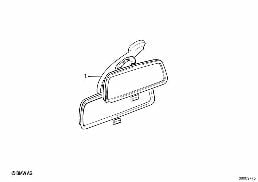 Tandem Innenspiegel diagram for BMW 7 Series E32 750iL