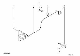 Extra set, radiograf. afstandsbediening diagram for BMW 5 Series E39 528i