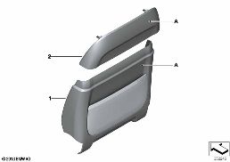 INDIVID. REAR PANEL,LEATHER COMFORT SEAT diagram for BMW 5 Series F10 LCI 530d