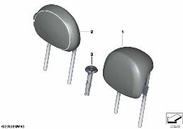 REAR SEAT HEAD RESTRAINT