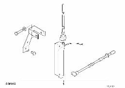 SHORT ROD ANTENNA diagram for BMW 3 Series E36 M3