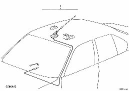Dachantenne diagram for BMW 3 Series E36 318ti