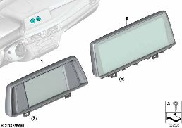 CENTRAL INFORMATION DISPLAY diagram for BMW X5 F15 25d