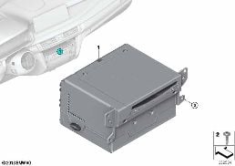 HEAD UNIT, HIGH diagram for BMW X5 F15 25d
