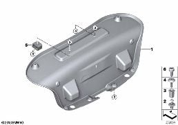 TRUNK LID TRIM PANEL diagram for BMW 2 Series F22 228i