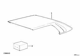 HARDTOP diagram for BMW 3 Series E36 M3