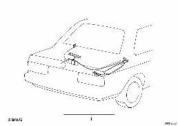 AUTOMATIC CONVERTIBLE COVER diagram for BMW 3 Series E30 320i