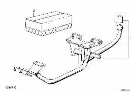 Dispositif d'attelage diagram for BMW 5 Series E28 520i
