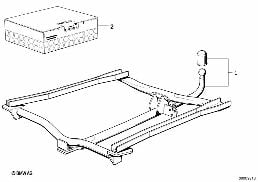 TRAILER COUPLING diagram for BMW 7 Series E23 728