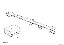 TRAILER COUPLING diagram for BMW 3 Series E30 320i