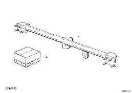 TRAILER COUPLING diagram for BMW 3 Series E30 318i