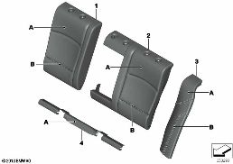 Инд.сиденье с люком д.перев.длин.пред.Зд diagram for BMW 5 Series F10 M5