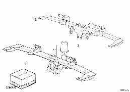 TRAILER COUPLING diagram for BMW 5 Series E34 525i