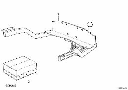 TRAILER COUPLING diagram for BMW 8 Series E31 850Ci