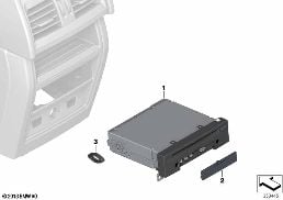 REAR ENTERTAINMENT diagram for BMW X5 F15 25d