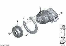 Lenkhilfepumpe diagram for BMW X5 M F85 X5 M