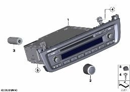 RADIO BMW BUSINESS CD diagram for BMW 2 Series F22 M235i