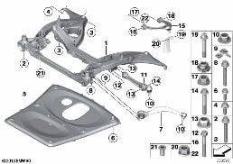 FRNT AXLE SUPPORT,WISHBONE/TENSION STRUT